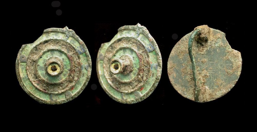 Brooch Plate Enameled c. 2nd Cent. AD Rare